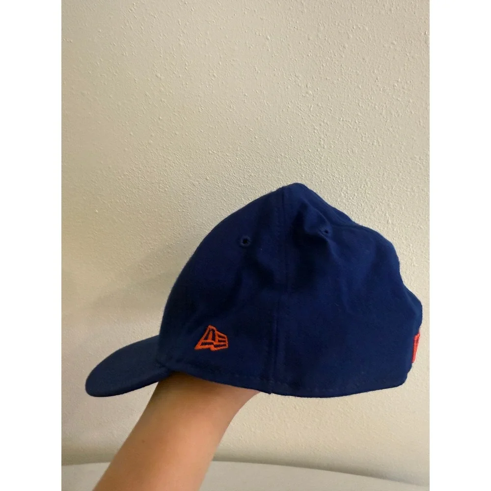 New Era 59FIFTY Los Angeles Dodgers Fitted Hat Blue Orange Size 7 1/2 MLB Cap